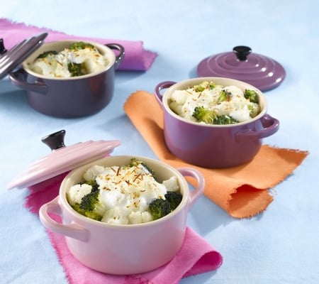 Gratin aux deux choux