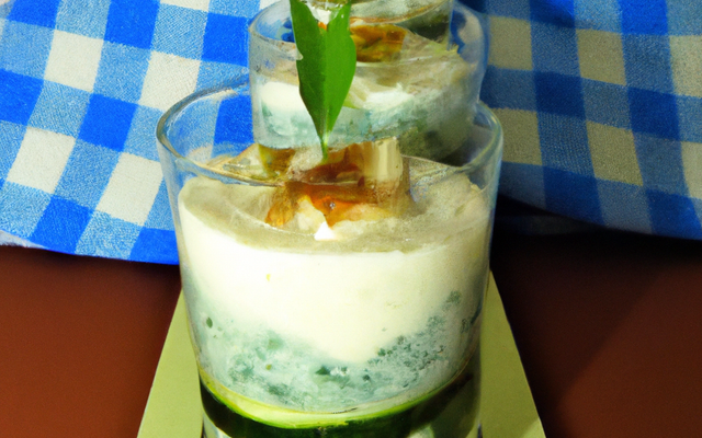 Verrine de courgette au Gorgonzola