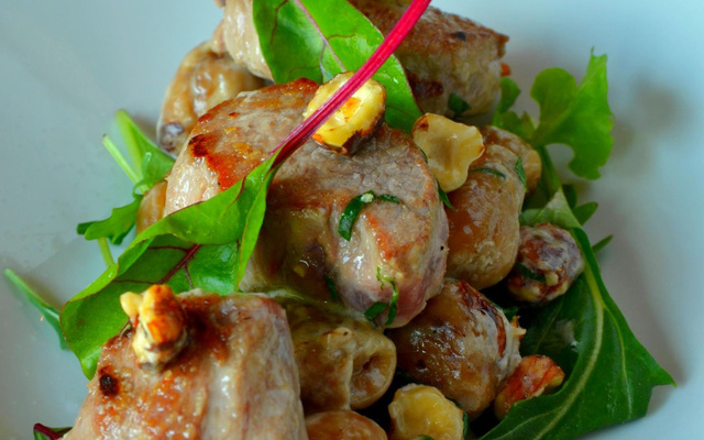 Noisettes d'agneau aux châtaignes