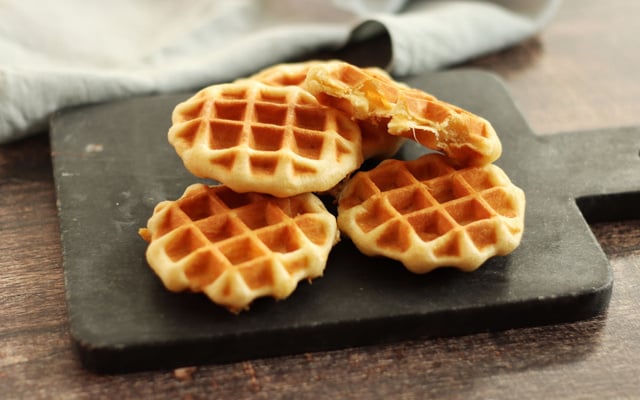 Gaufres liégeoises fourrées au fromage à raclette
