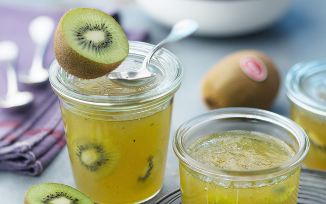 Gelée de kiwis et thé Earl Grey
