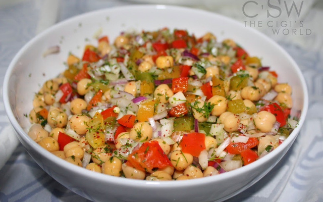 Salade de pois chiches à la turque