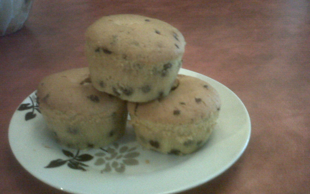 Muffins aux pépites de chocolat traditionnels