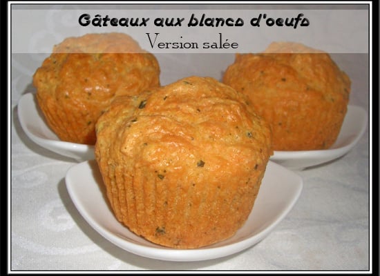 Gâteaux salés aux blancs d'œufs