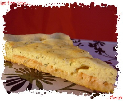 Tarte saumon aneth