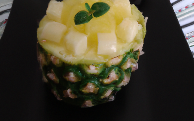 Tartare d'ananas au citron vert