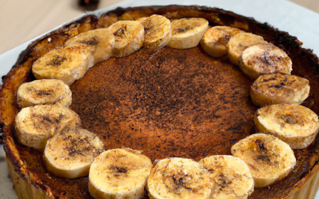 Tarte chocolat banane cannelle