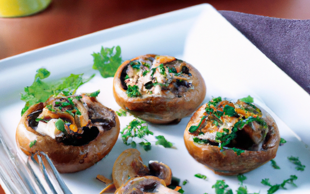 Champignons farcis minute
