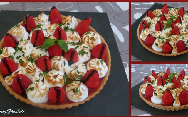 La Meringuette (tarte meringuée aux gariguettes)