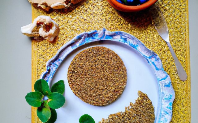 Galettes de quinoa au bleu d'auvergne