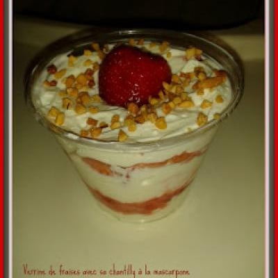 Verrine de fraise mascarpone