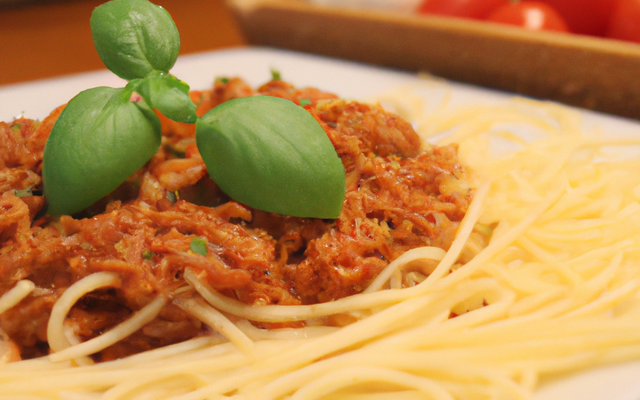 Spaghetti bolognaise les pâtes à la Baptise !