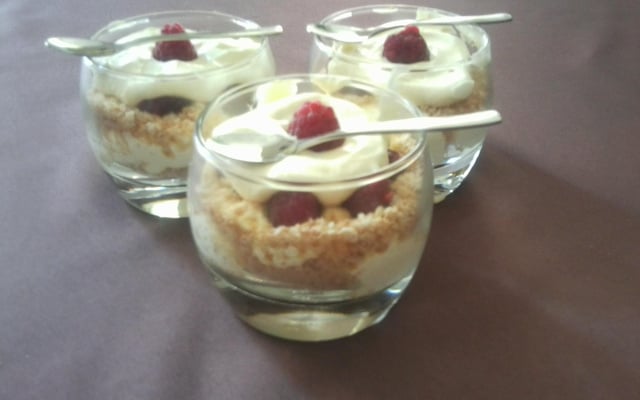 Verrines framboises mascarpone pour fêter le printemps!
