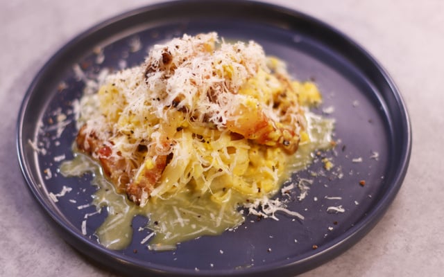Salsifis façon carbonara