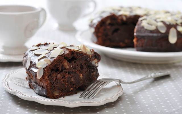 Gâteau au chocolat et aux amandes