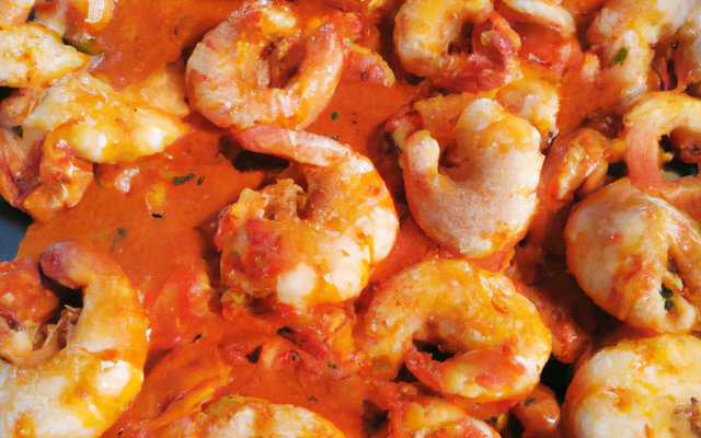 Crevettes marinées sauce sambal oelek