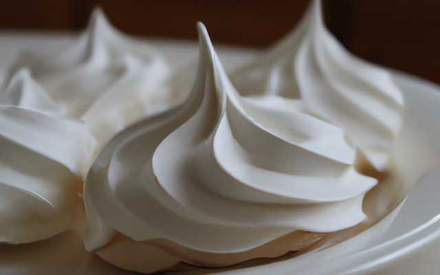 Meringue plate