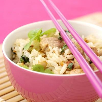 Soupe de riz au poulet (Thaï)