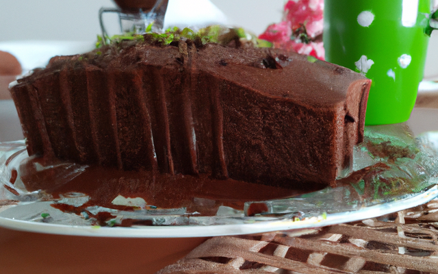 Gâteau au chocolat et pointe de café