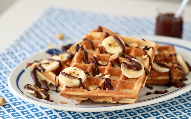 Gaufres rhum-chocolat