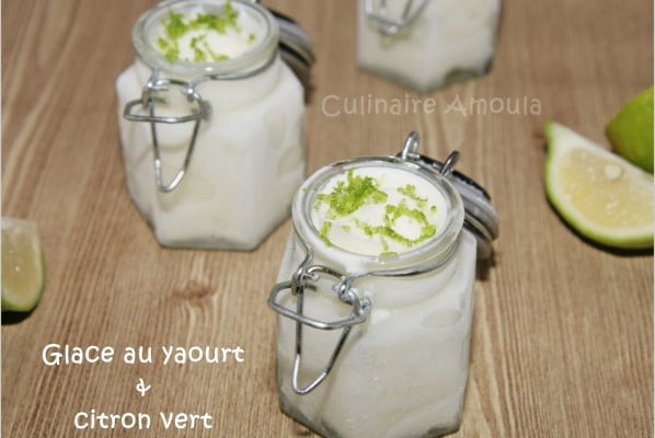 Glace au yaourt et citron vert