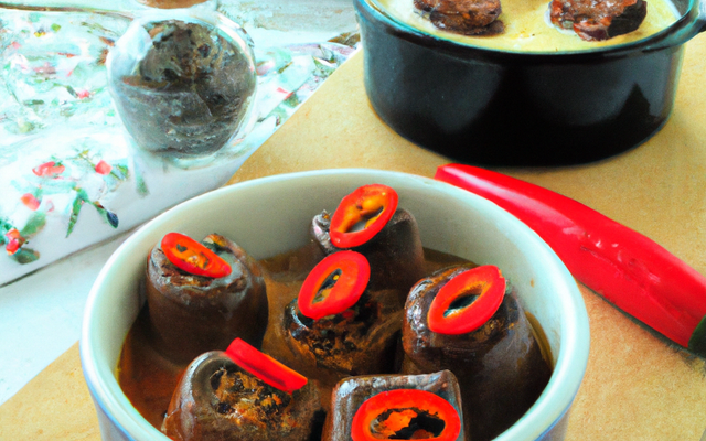 Cocottes au chocolat et piment d'espelette