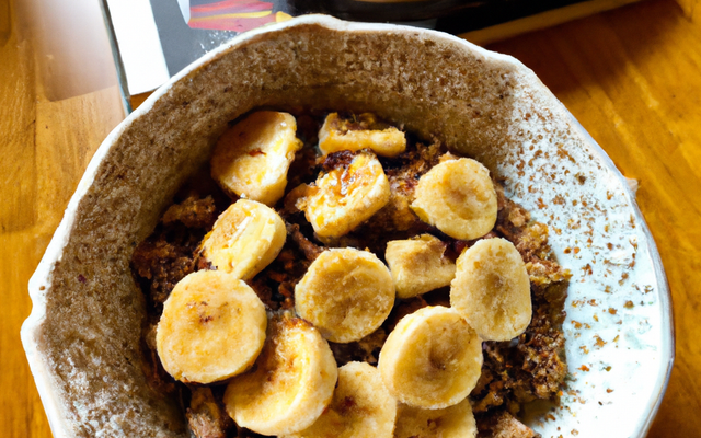 Crumble de boudin et banane aux spéculos