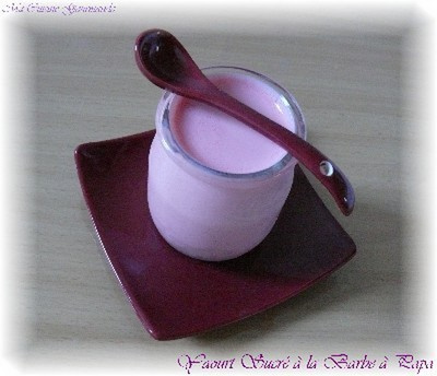 Yaourts sucrés à la Barbe à Papa