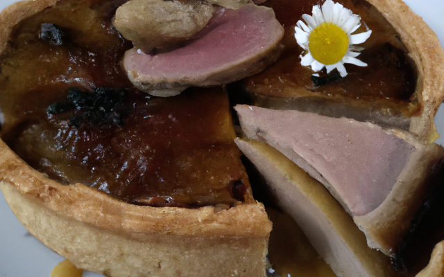 Tarte foie gras et canard