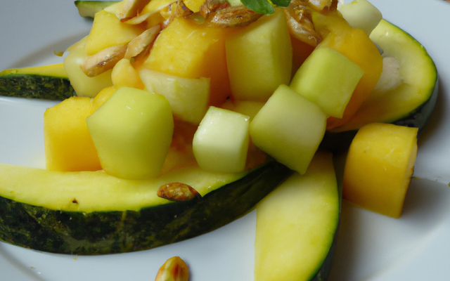 Salade melon courgette