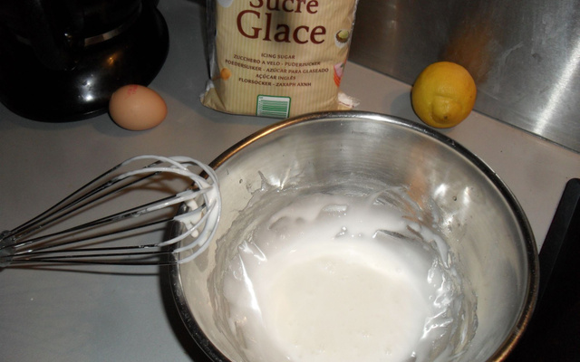 Glaçage blanc ou glace royale