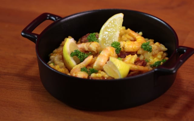 Paëlla aux coquillettes au Companion