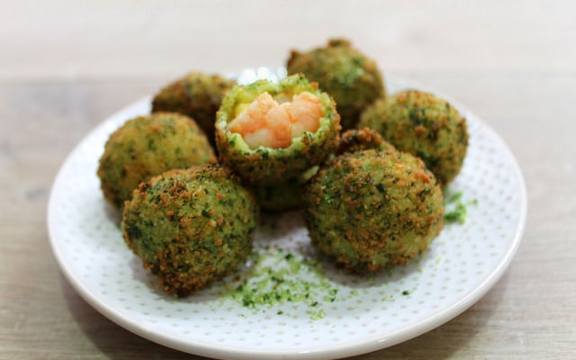 Cromesquis de crevettes à la Thaï