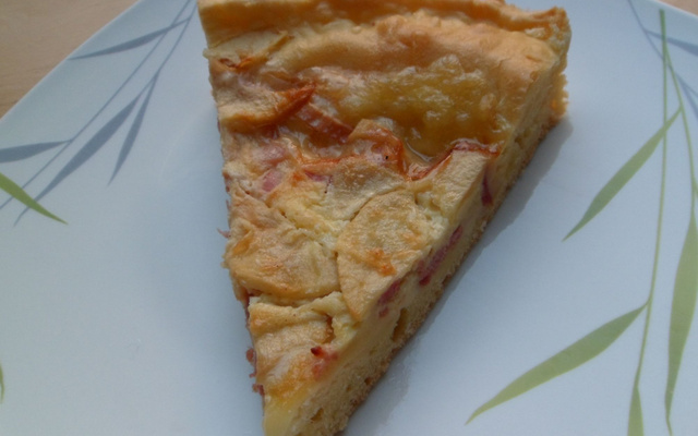 Tarte au Maroilles, lardons et pomme