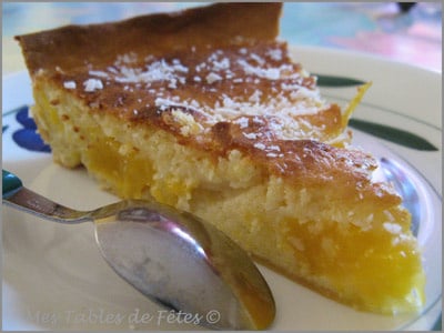Tarte mangue noix de coco