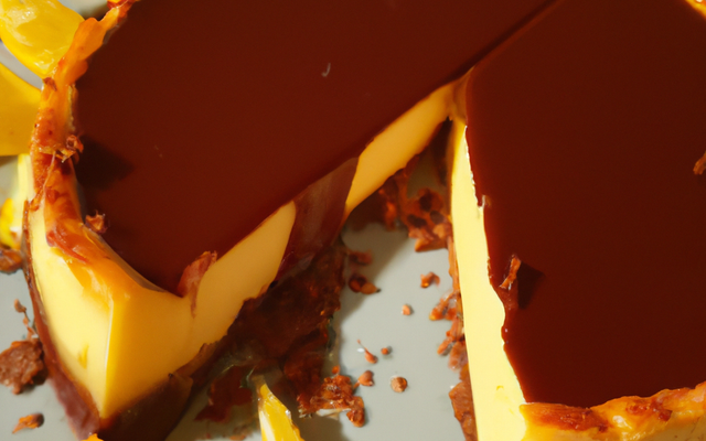 Cheese-cake au citron, soupçon de chocolat