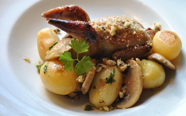 Cailles laquées au soja