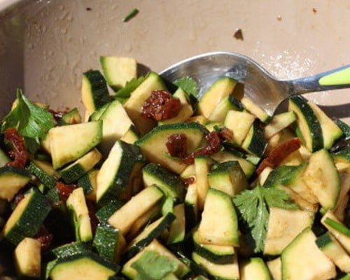 Salade de courgettes crues rapide