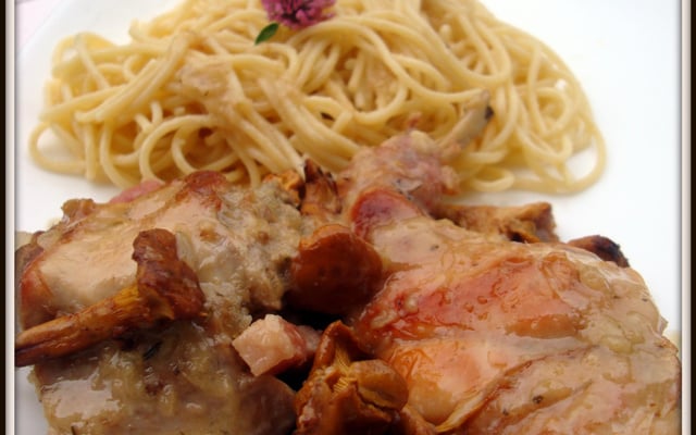 Lapin aux girolles