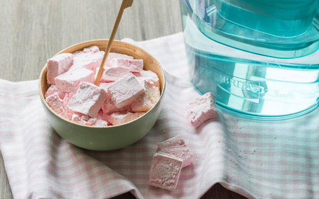 Guimauves roses maison