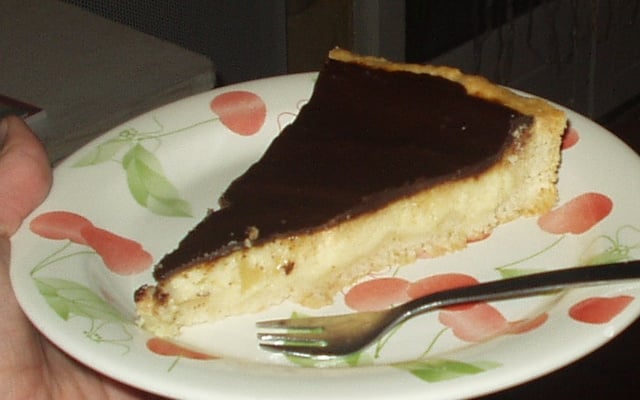 Tarte poire chocolat amande