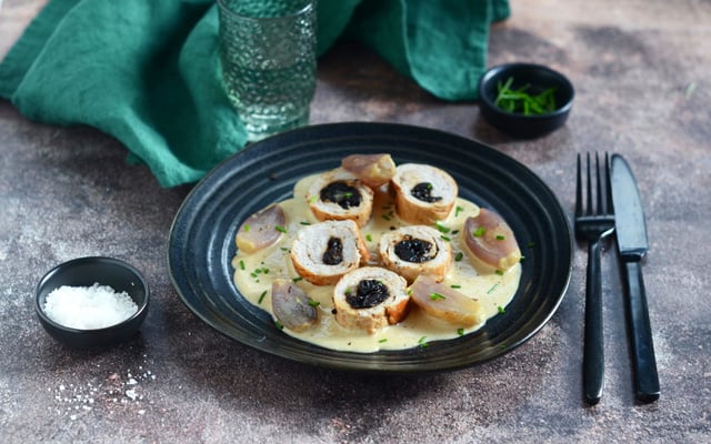 Roulé de dinde aux pruneaux