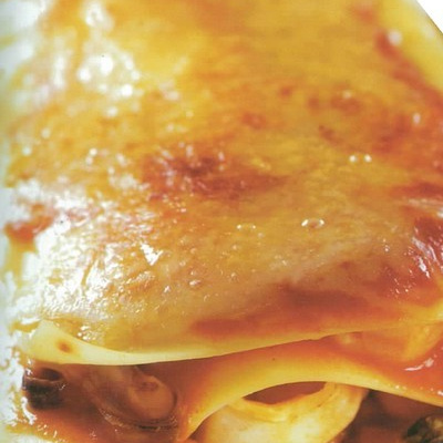 Lasagnes de fruits de mer ensoleillés