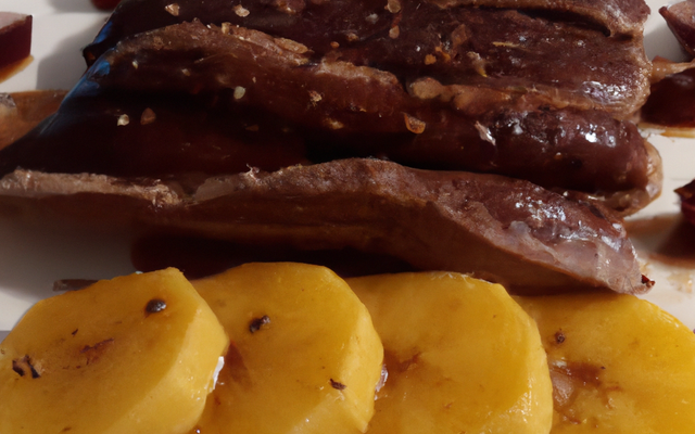 Magret de canard à la banane