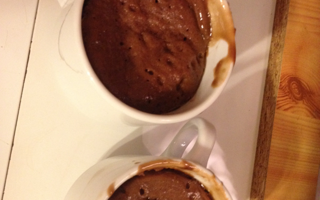 Mug cakes au Nutella
