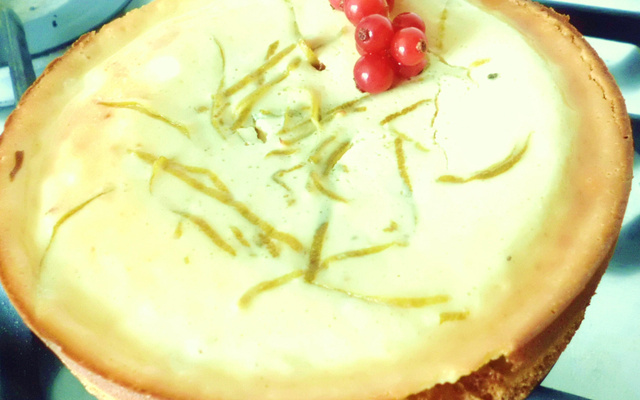 Cheesecake léger épicé aux zestes de citron vert