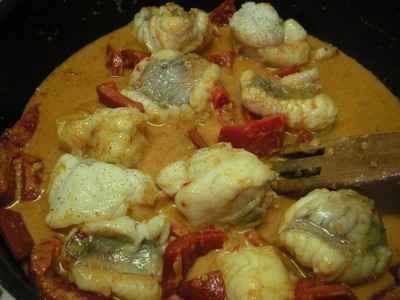 Lotte exotique au curry