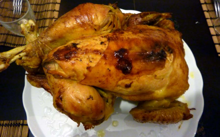 Chapon de fête au Champagne