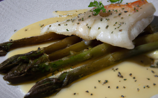Cabillaud et ses asperges