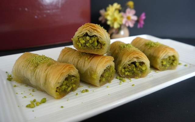 Baklavas rolls aux pistaches (recette libanaise)